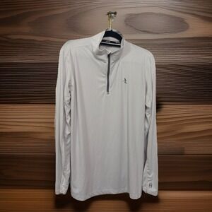 Harrow Elevation 1/4 Zip Pro-Wik Mens Athletic Pullover White Field Hockey Large